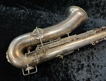 Photo Vintage Buescher True Tone Tenor Sax in Original Silver Plate, Serial #234395